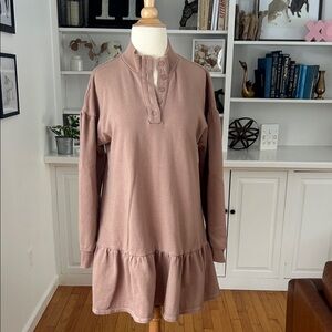 ZSupply Mauve Long-Sleeve Tunic Dress